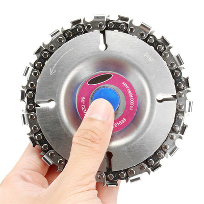 Wood Plastics 4 Inch 22 Tooth Grinder Disc Fine Chain Saw 4 Inch Angle Carving Culpting For 100/115 Angle Grinder - Korvel