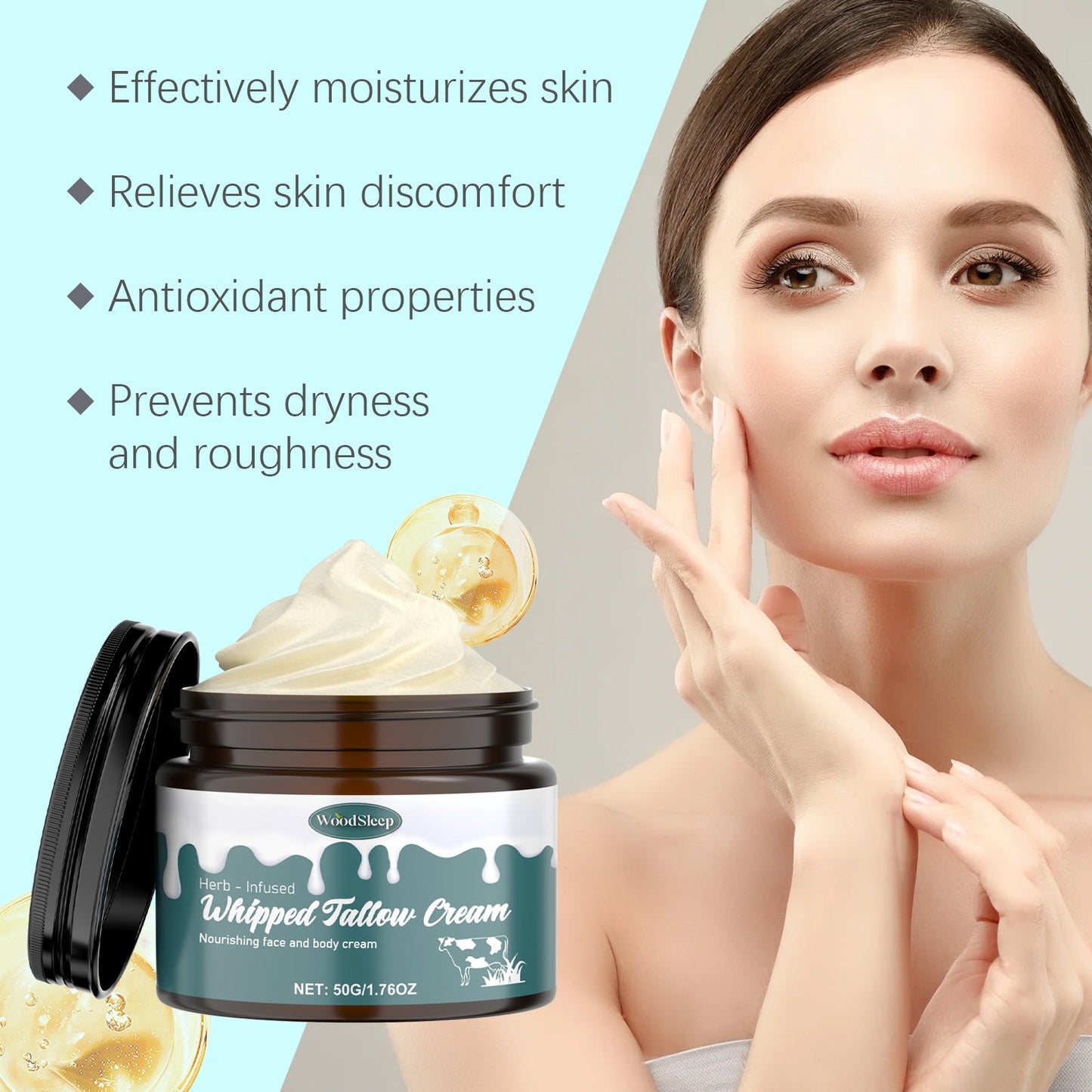Nourishing Skin Soothing Cream for Delicate Skin Care