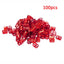 100 Pcs/set 7 Colors Mixed Beads Adjustable Hair Braids Dreadlock Beads Adjustable Hair Braid Rings Cuff Clips Tubes Jewelry - Korvel