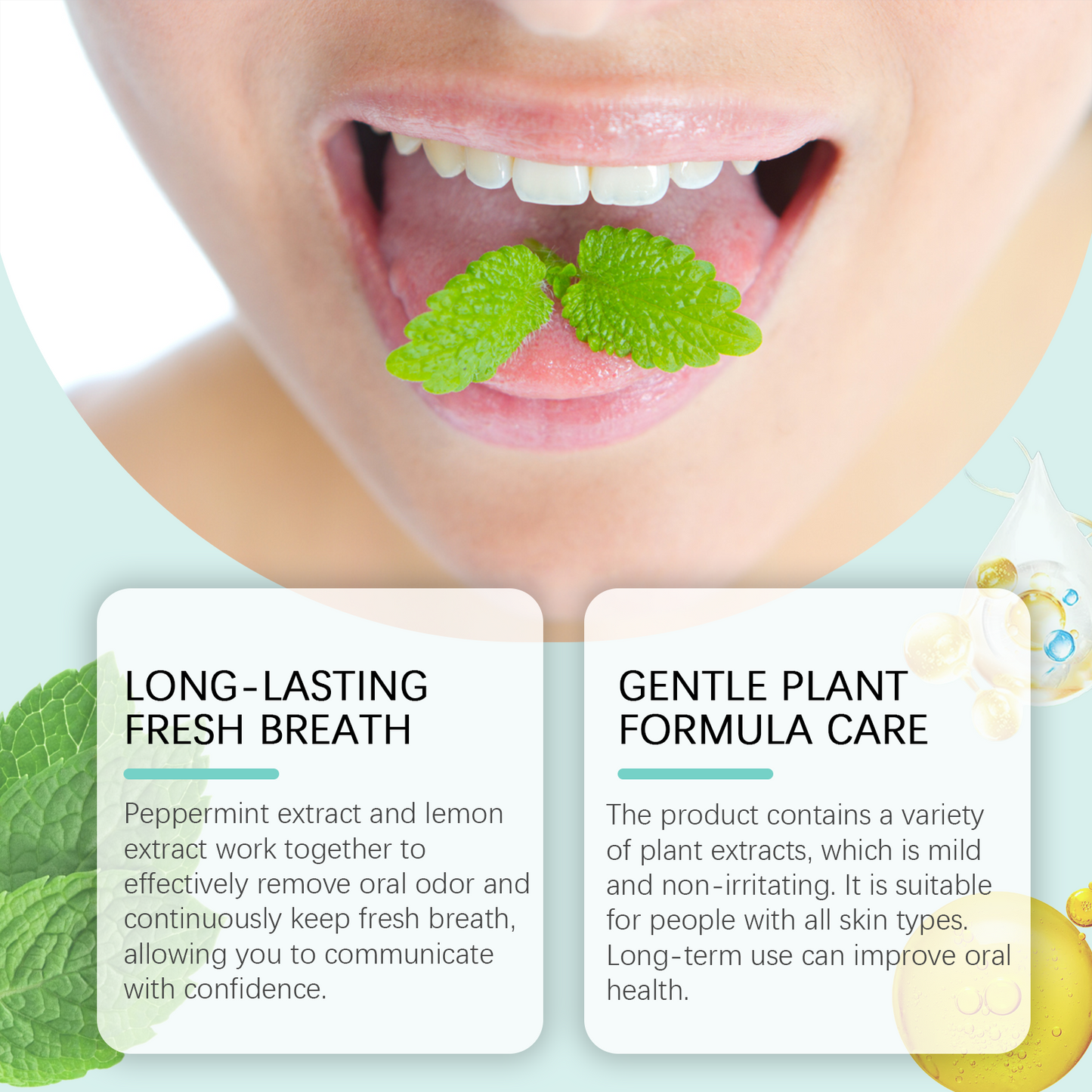 Portable Toothpaste Tablets for Fresh Breath and Clean Teeth