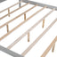 King Size Canopy Platform Bed with Headboard and Support Legs, Grey Wash - Korvel