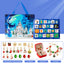 DIY creative children's bracelet jewelry 24-grid calendar Christmas holiday surprise blind box silver set - Korvel