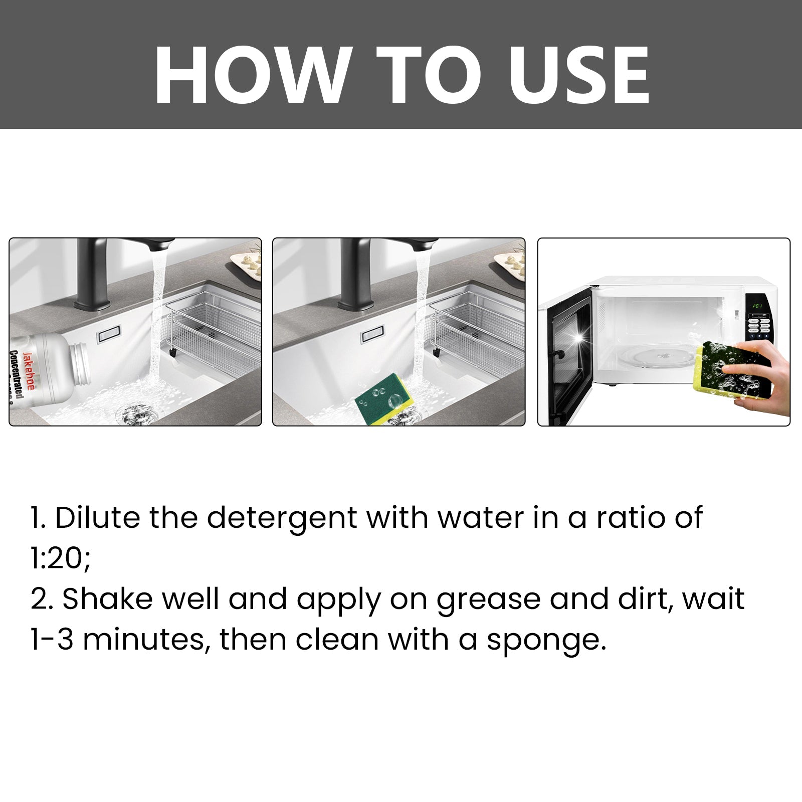 Concentrated Kitchen Greases & Grime Cleaner, Range Hood Oven Stubborn Oil Cleaning Multi-Functional Dirt Cleaner - Korvel