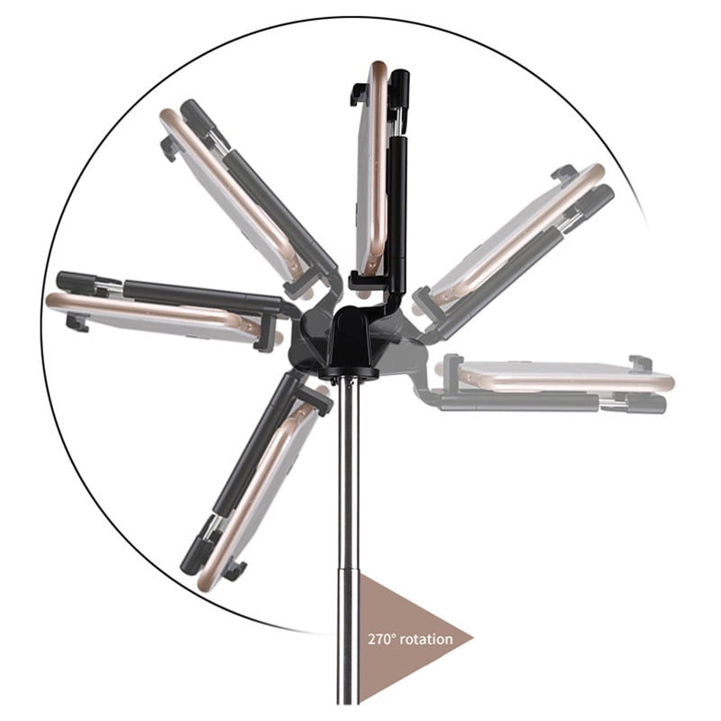 CE Certification Bluetooth Selfie Stick Remote Control Tripod Handphone Live Photo Holder Tripod Camera Self-Timer Artifact Rod - Korvel