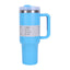 40 oz Insulated Tumbler with Straw, Handle & Lid – Stainless Steel, Hot & Cold Drinks, Fits Car Cup Holders - Korvel