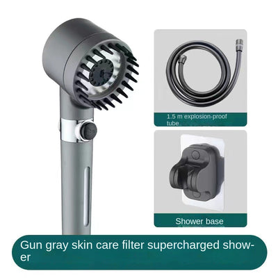 Three-Speed Handheld Shower Nozzle with Filter