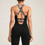 Crisscross Back Sleeveless Active Jumpsuit - Korvel