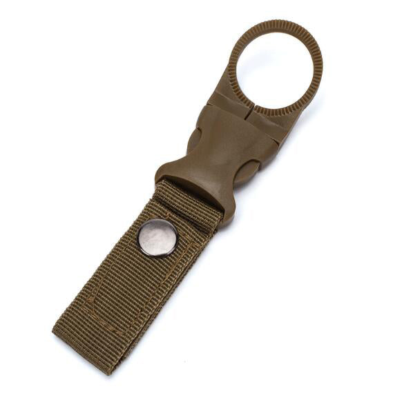 Nylon Molle Webbing Water Bottle Carabiner Belt Backpack Hanger Hook Outdoor Buckle Hook Holder Tool - Korvel