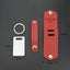 Blank heat transfer leather detachable keychain laser multifunctional DIY leather keychain leather overprint photo - Korvel