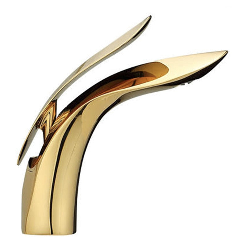 Brass internet celebrity rose gold creative personalized washbasin bathroom washbasin hot and cold - Korvel