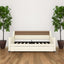 Twin Size Daybed with Trundle, Upholstered Daybed with Charging Station and LED Lights, White - Korvel