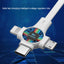 Retractable 3-in-1 USB Charging Cable