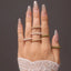 Zircon Light Luxury Ring Stainless Steel PVD Plated Finger Ring Jewelry - Korvel