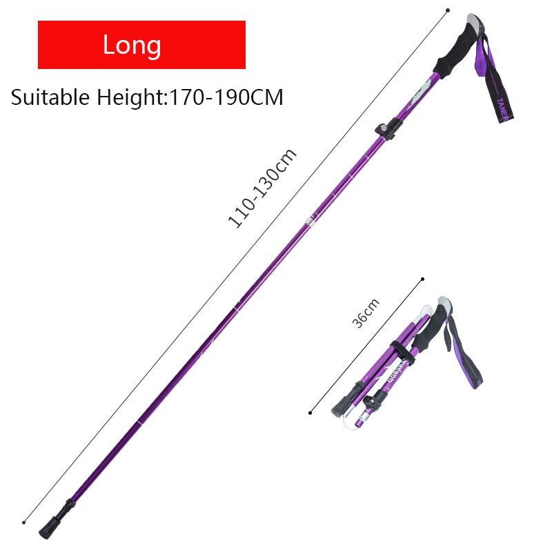 Telescopic Anti-Shock Trekking Stick - Ultralight Aluminum