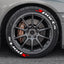 SPORTS series car tire letter sticker DIY sticker personalized modification sticker 3D three-dimensional all-in-ode tire sticker - Korvel