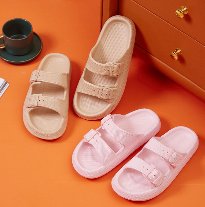 Thick soled slippers Summer home bathroom anti slip and fecal feeling Soft soled couple EVA slippers Male - Korvel