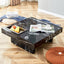 A modern and practical coffee table made of MDF material with black patterns - Korvel