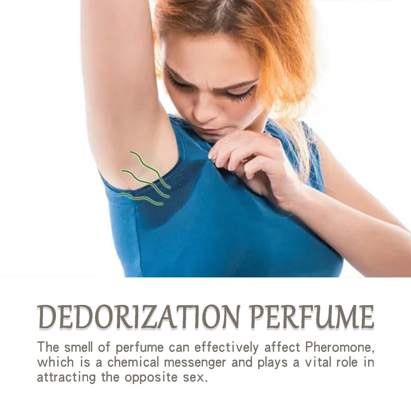 Deodorant Roll-On Perfume, Relives Underarm Body Odor Refreshing Anti-Perspirant Natural Fragrance Portable Perfume - Korvel