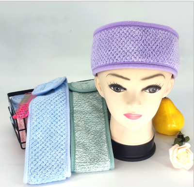 Adjustable Soft Toweling Hair Bands for Makeup and Skincare