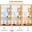 Elegant Bedroom Vanity Set with LED Mirror and Storage