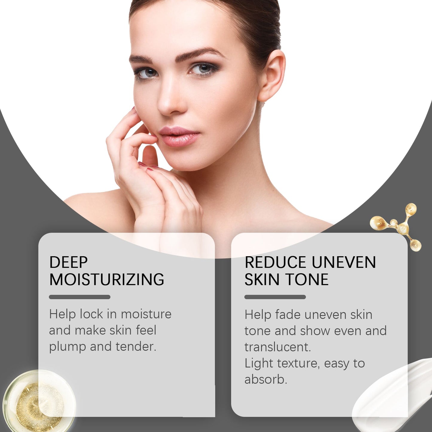 Sérum de soin facial premium pour une hydratation quotidienne