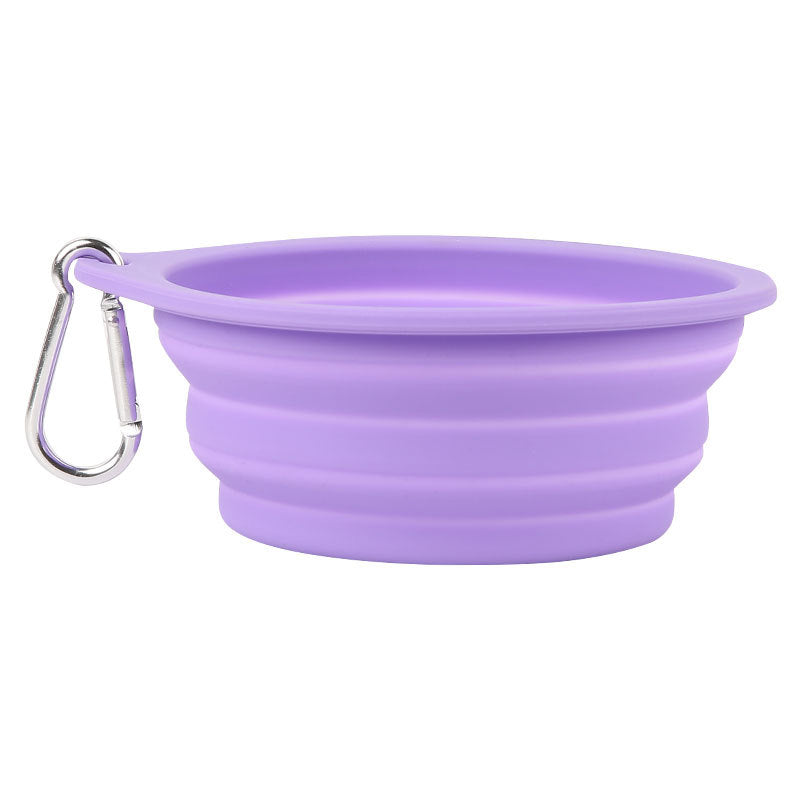 Silicone Foldable Bowl Portable Pet Bowl 600ml Cat Bowl Travel Pet Portable Dog Bowl - Korvel