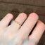 Bague en Zircon Plaqué Or et Argent Sterling 925 Élégante