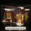 Maisons de poupées en bois DIY Joyeux Noël Wonderland avec lumière LED