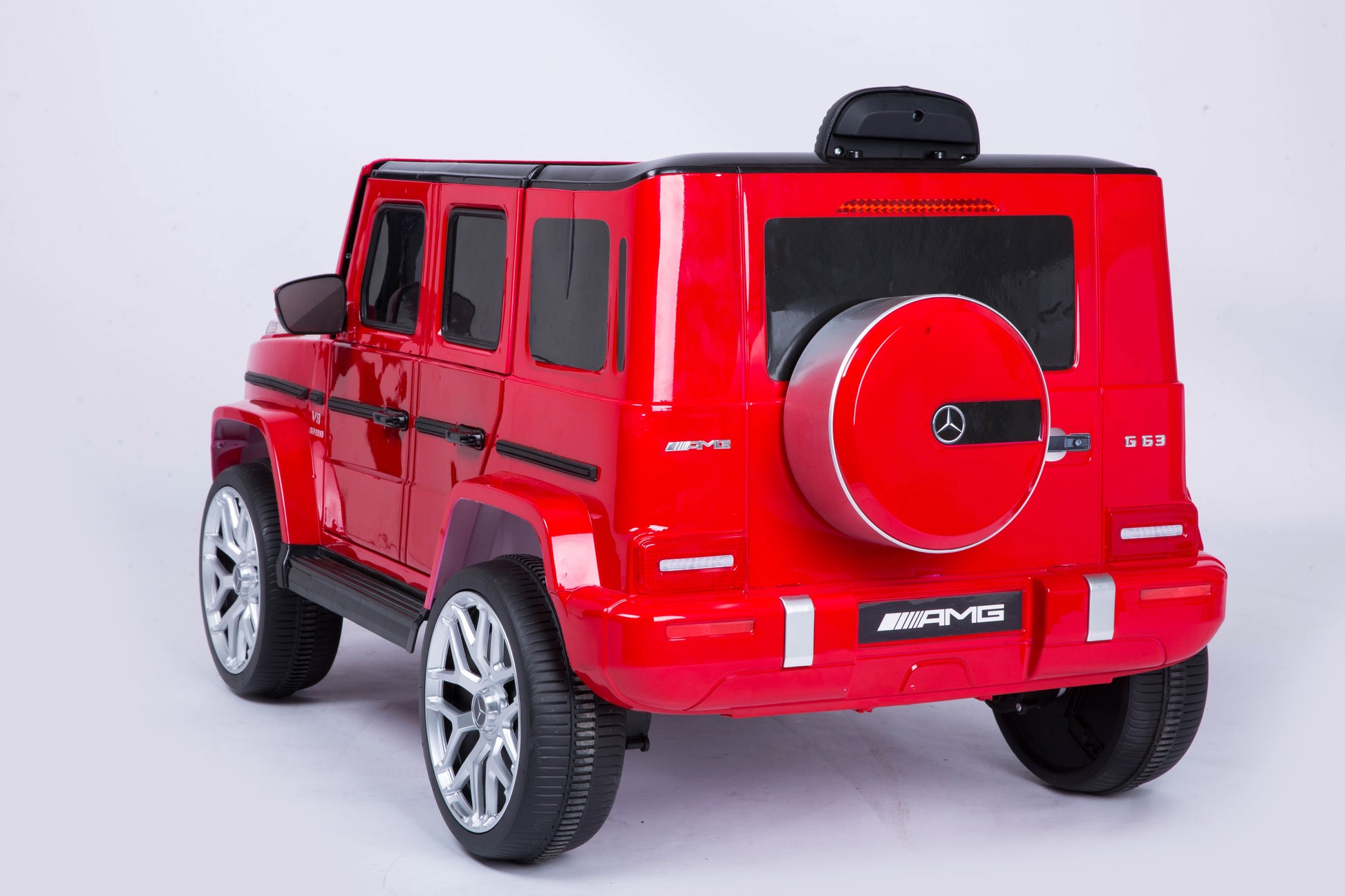 Mercedes Benz G63 Children's Electric Vehicle with Remote Control, 12V Spring Suspension, Safety Lock, and License - Korvel