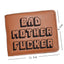 Pulp Fiction Jules Wallet with zipper Coin Pocket Bad Mother Letters Boys Wallet Card Holder Vintage Gift Purse - Korvel