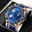 Lige Business Electronic Watch Dual Display Multi Function Low Cost Watch Men's Sports Waterproof Watch - Korvel
