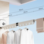 Multifunctional Retractable Fold Away Clothes Drying Hanger Space-Saving Bathrooms Usage - Korvel