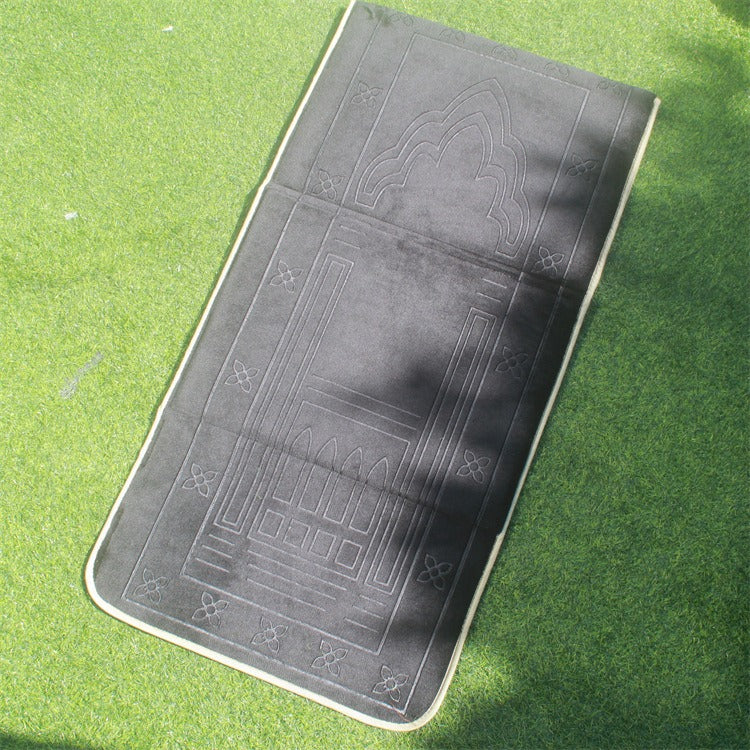 Couverture Qibla en Flanelle Portable pour le Culte