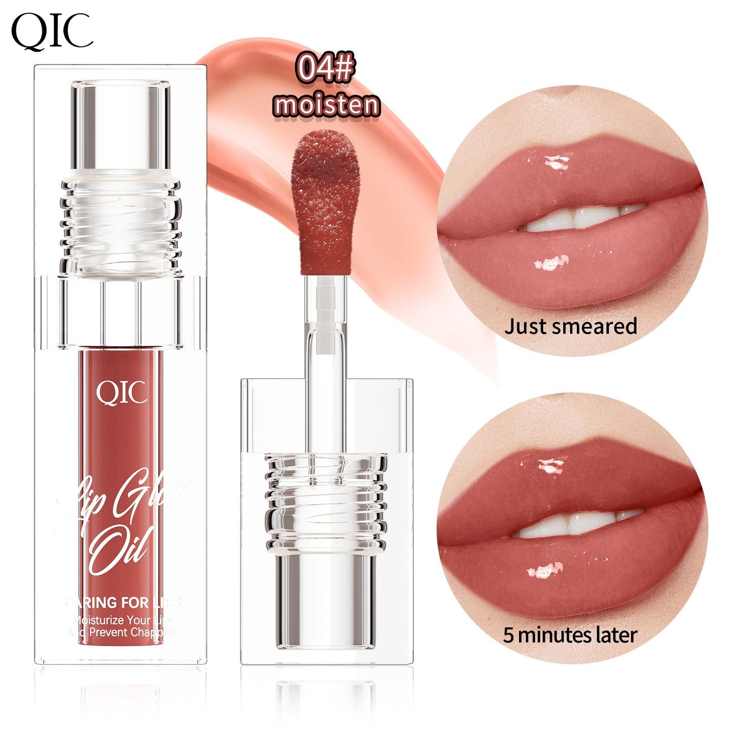 Huile à Lèvres Color-Changing QIC - Gloss Hydratant