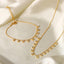 Fashionable and versatile titanium steel necklace white zircon stainless steel necklace for women - Korvel