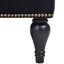 58-Inch Velvet Lounge Chair with Nailhead Trim