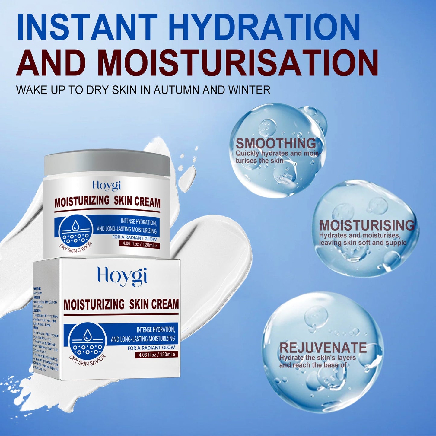 Facial Cream, Deep Moisturizing, Soothing, Firming, Tender Skin Moisturizing And Brightening Cream - Korvel