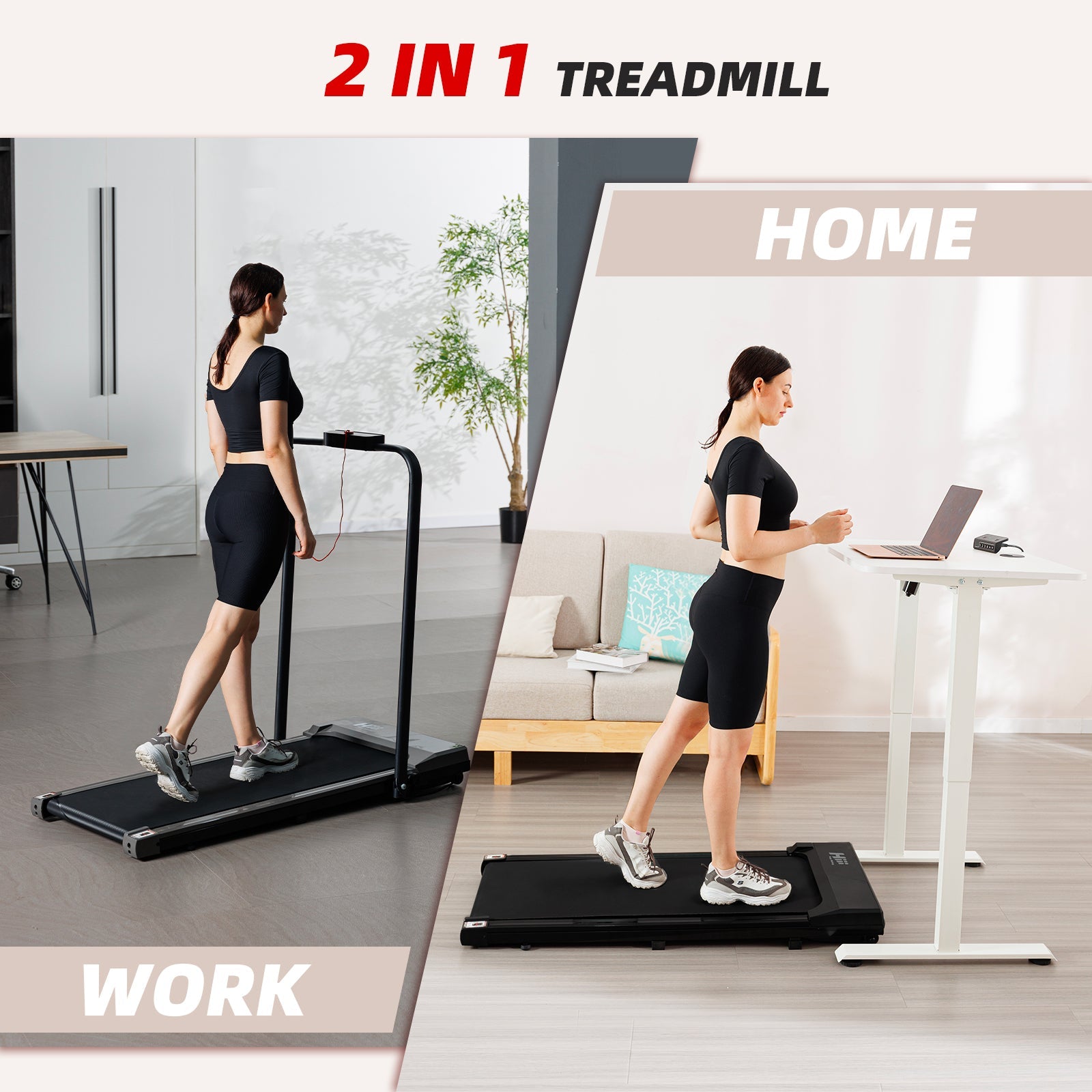 Flatbed walker with armrests black - Korvel