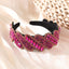 Gorgeous Mizhu Water Diamond Baroque Retro Wide Edge Hair Accessories - Korvel