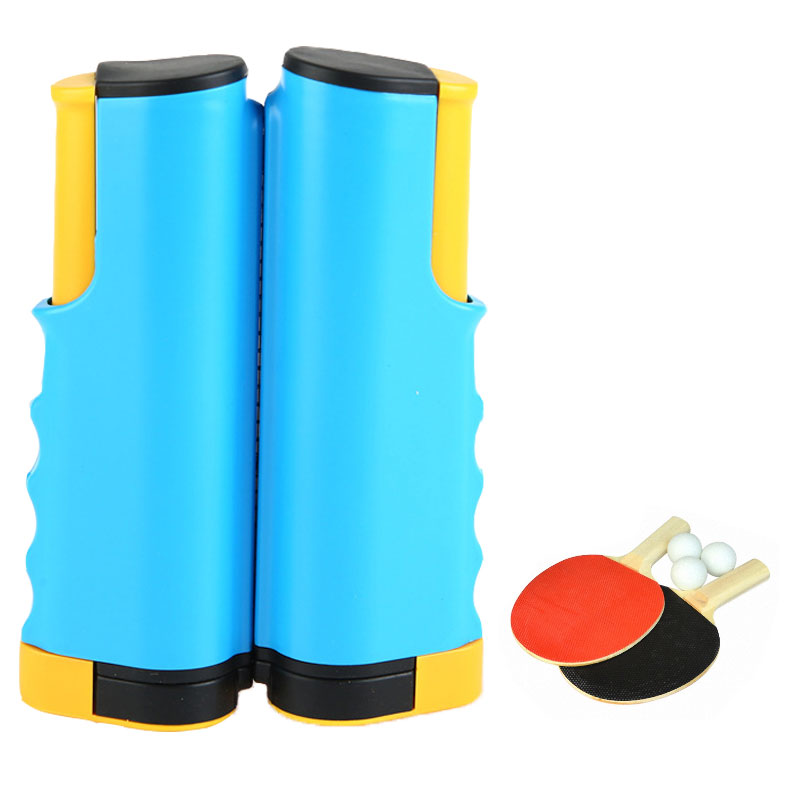 Juego de Tenis de Mesa Portátil con Red Retráctil