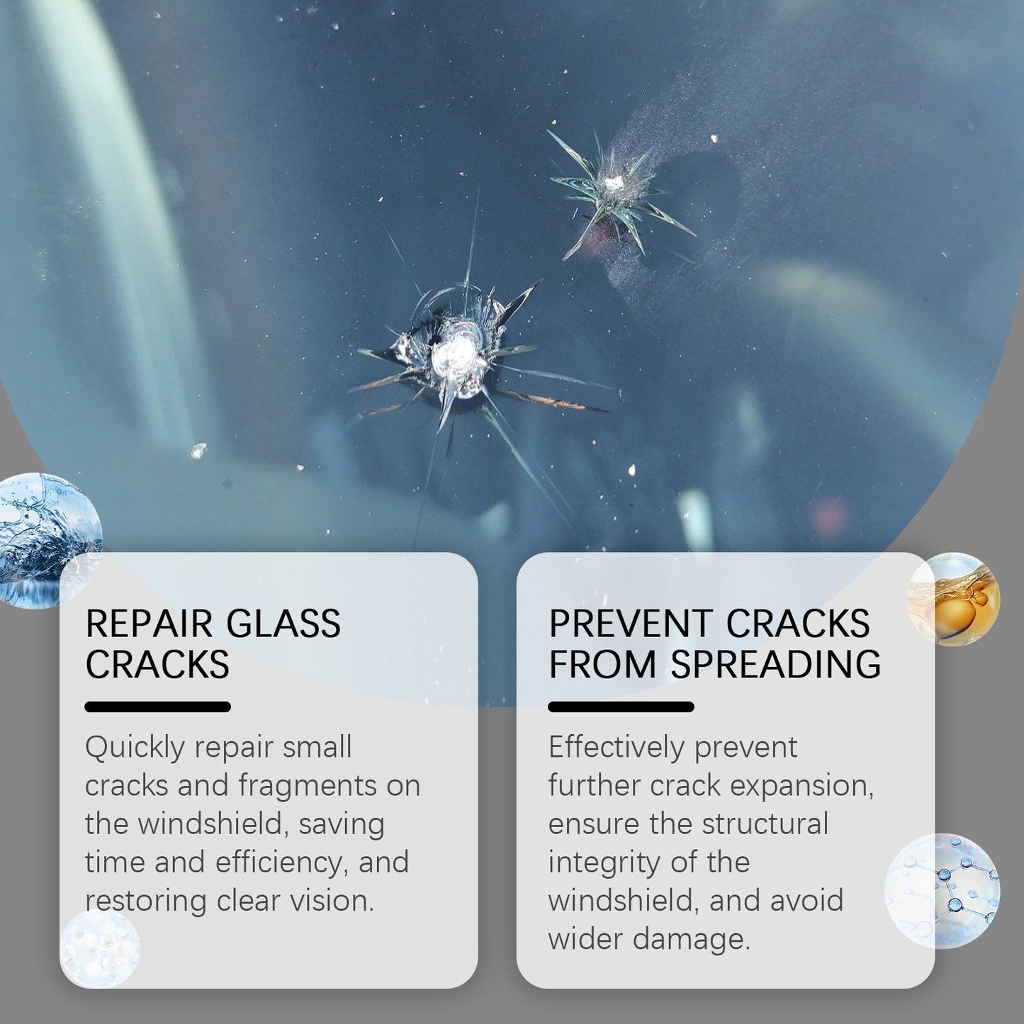 Premium Windshield Repair Adhesive for Cracks and Scratches