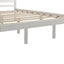 Elegante Estructura de Cama Plataforma Reina con Cabecera - Blanca