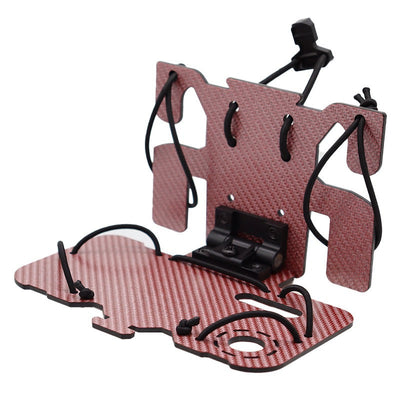 Tactical vest MOLLE system mounted carbon fiber tactical navigation board universal chest folding mobile phone carrier board - Korvel