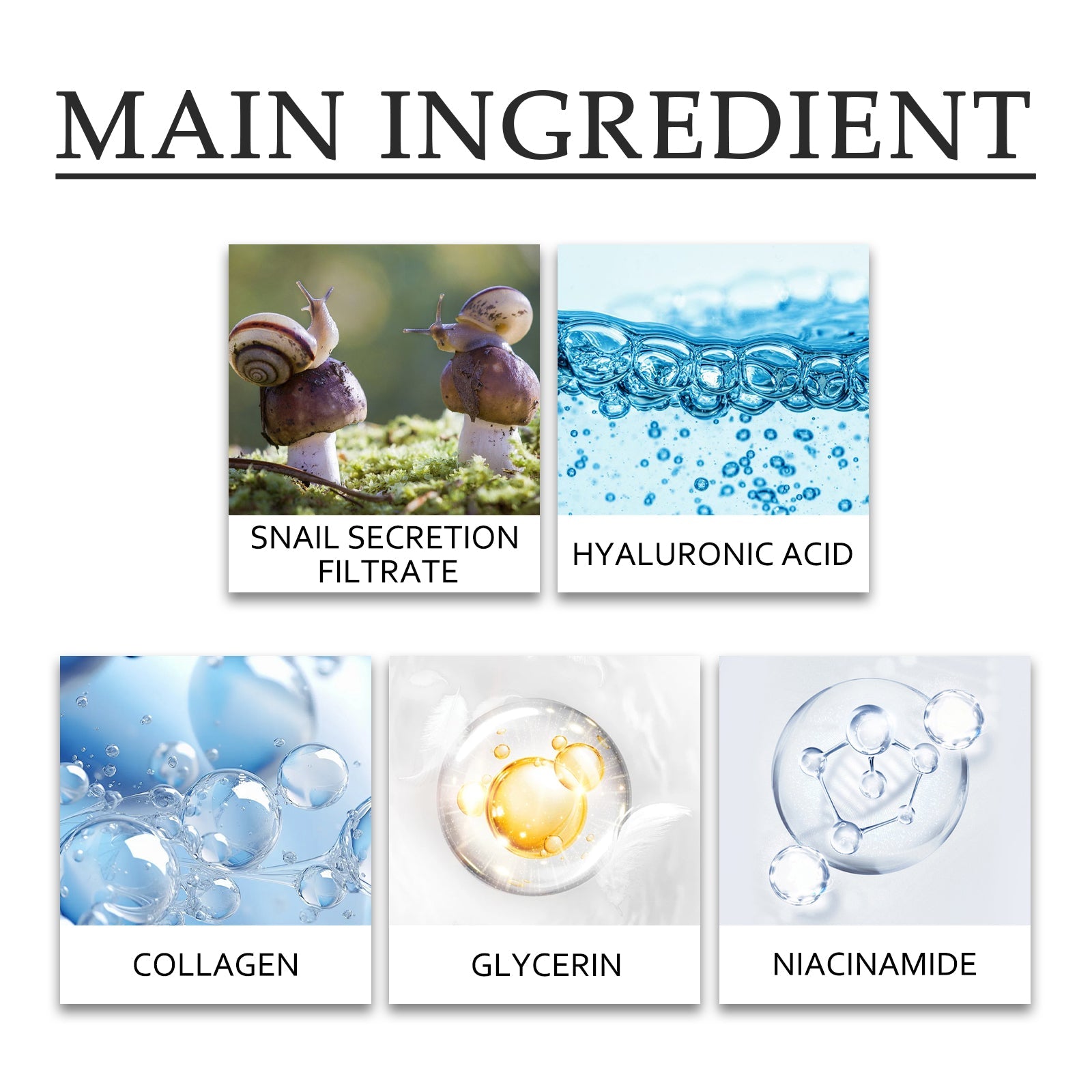 Snail Essence Cream, Lighten Fine Lines Hydrating Moisturizing Whitening Skin Protein Repair Cream - Korvel