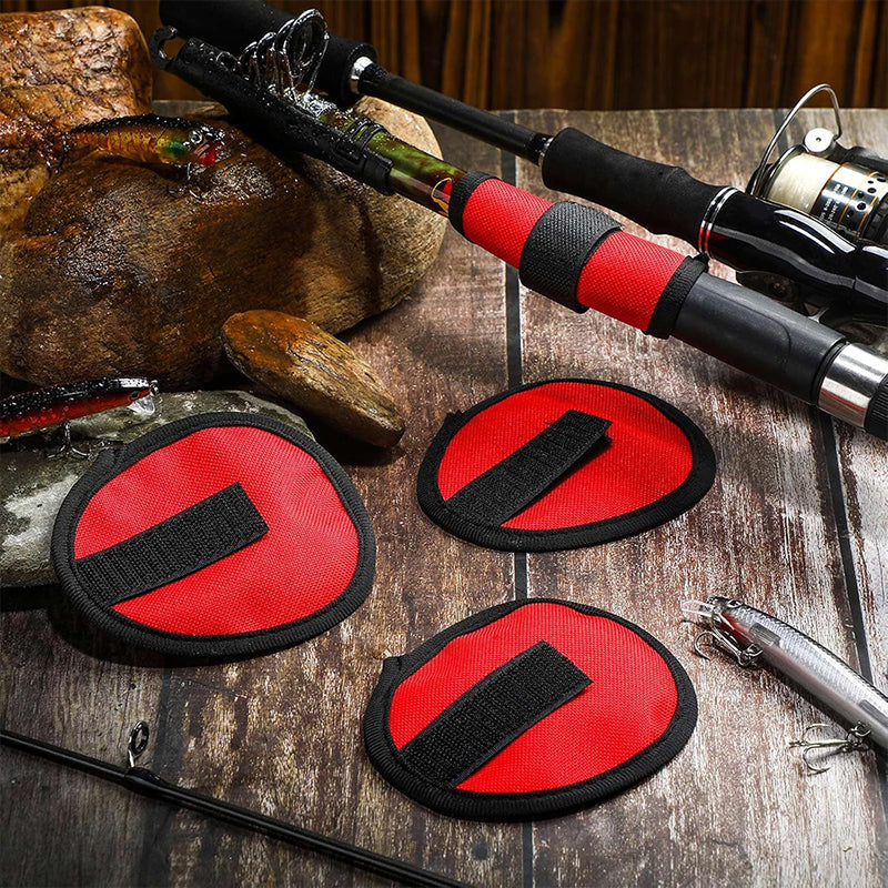 6 - piece set of 5.9 - inch lure wraps. Doubles as covers, gloves, hook protectors. Keeps anglers safe while fishing. - Korvel