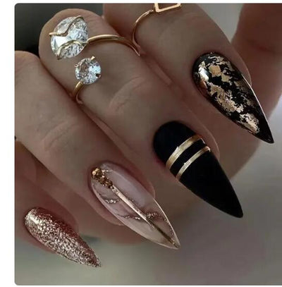 French simple glitter girl’s soft and tender wearable manicure nails - Korvel