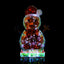 Christmas Colorful Glowing Snowman Ornament Flat Snowman Desktop Plug in Night Light - Korvel