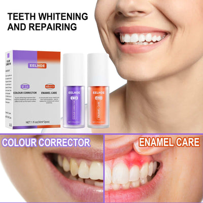 EELHOE V34 Purple Orange Toothpaste for Teeth Whitening