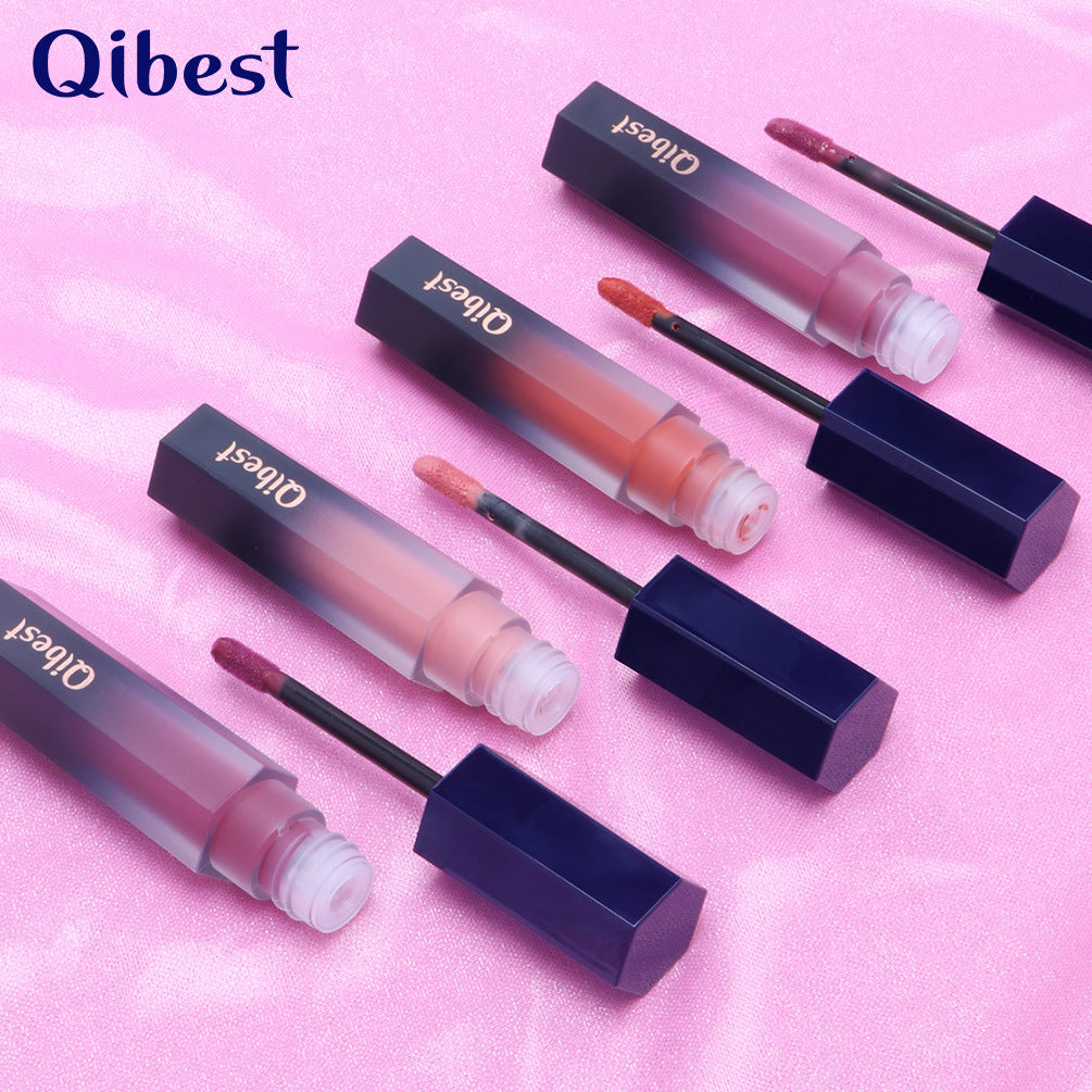 Qibest Liquid Mist Matte Lip Gloss - Elegancia Sin Esfuerzo