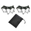 1 Pair Outdoor Climbing Non-slip Ice Snow Grippers 13 Teeth Spike Cleats Crampons for Family Outdoor Camping Accessories - Korvel